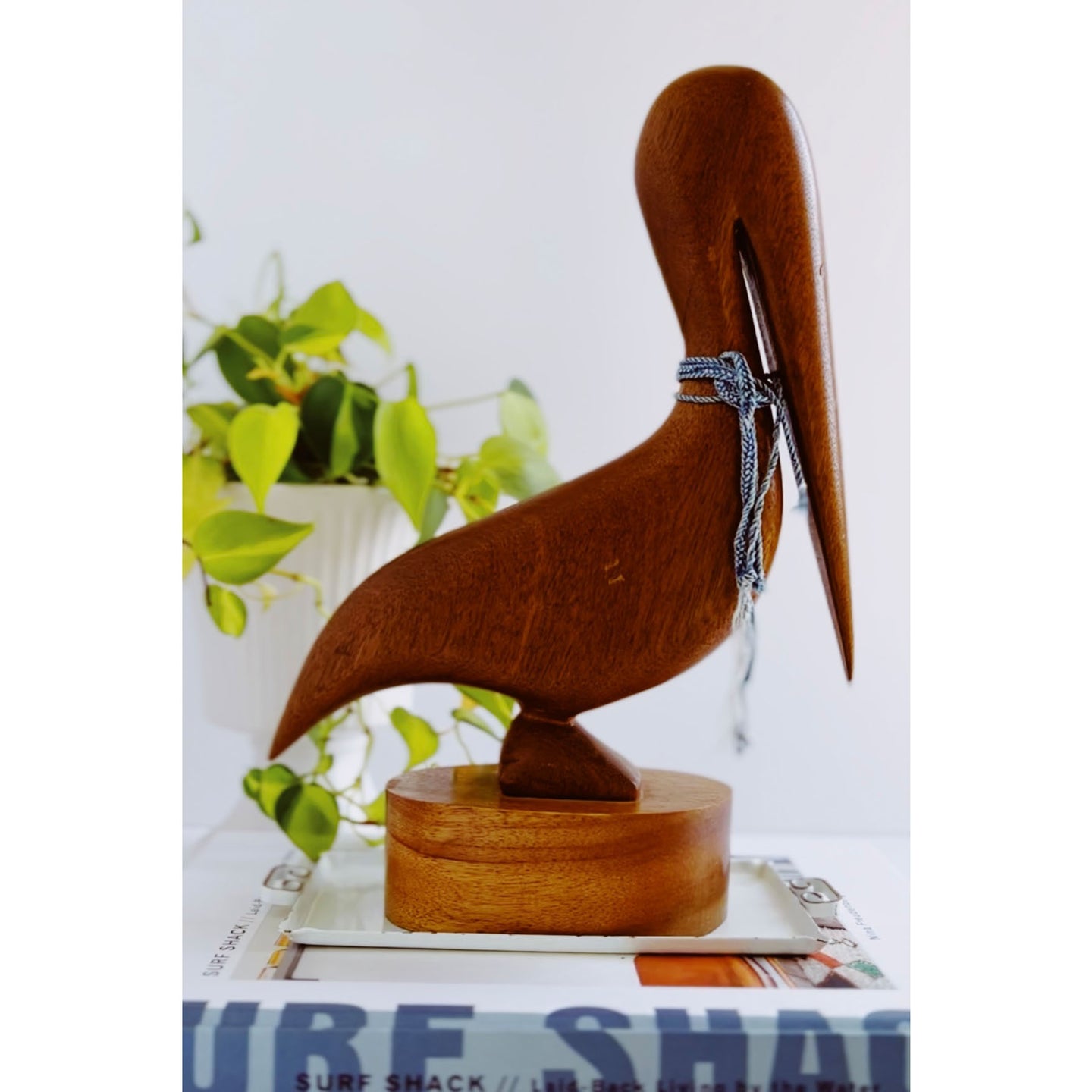 Vintage MCM Wood Pelican